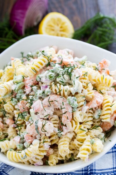 Shrimp and Dill Pasta Salad - Spicy Southern Kitchen