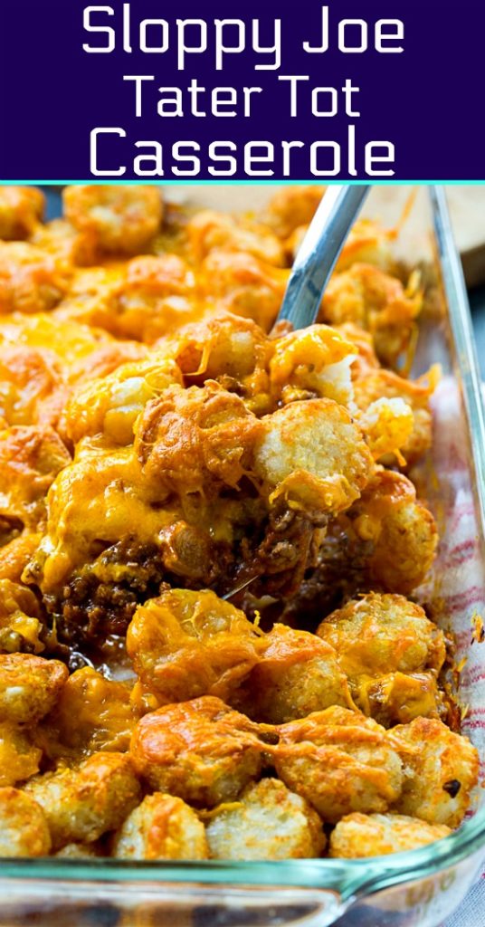 Sloppy Joe Tater Tot Casserole Spicy Southern Kitchen