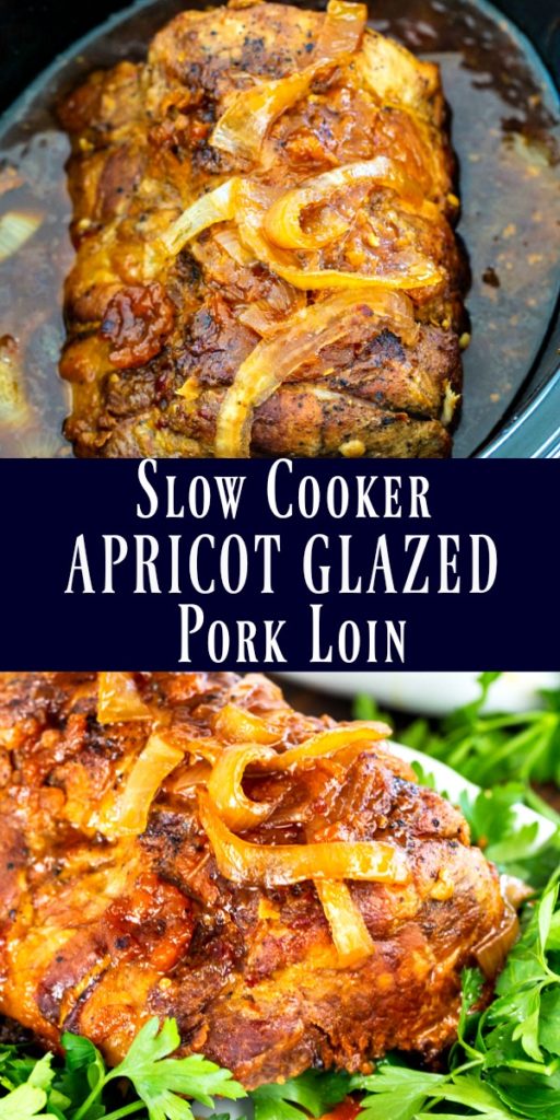 Slow Cooker Apricot Glazed Pork Loin - Spicy Southern Kitchen