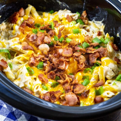 Slow Cooker Crack Chicken Pasta - Spicy Southern Kitchen