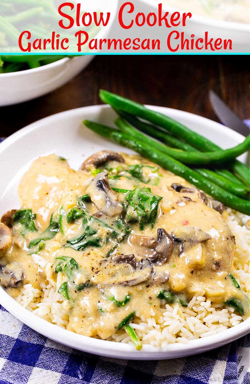 Slow Cooker Garlic Parmesan Chicken Spicy Southern Kitchen
