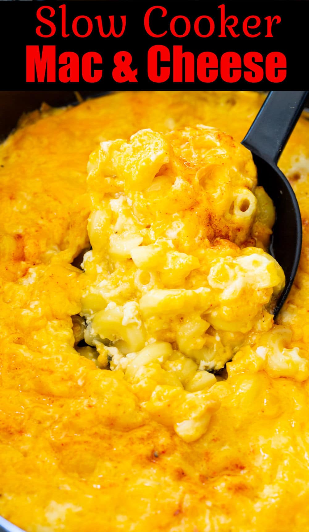 Mac and Cheese in a slow cooker.