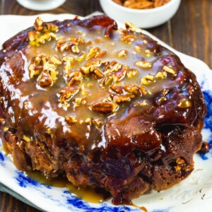 Monkey Bread on a serving platter.