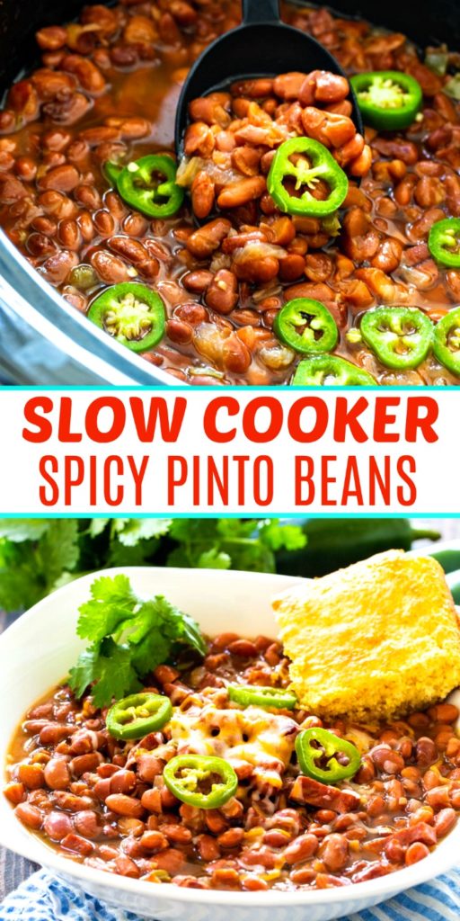 Slow Cooker Spicy Pinto Beans - Spicy Southern Kitchen