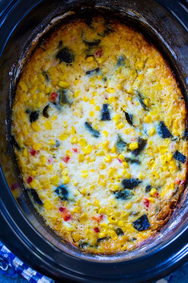 Slow Cooker Southwestern Corn Casserole Spicy Southern Kitchen
