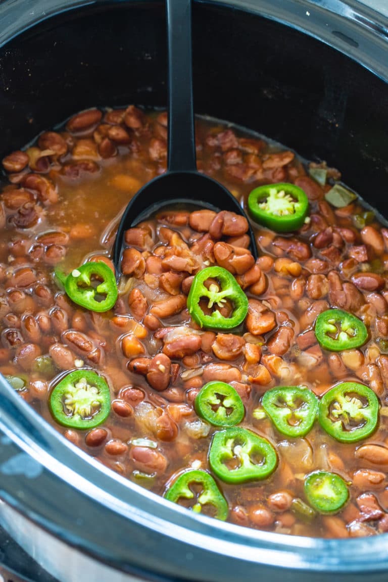 Slow Cooker Spicy Pinto Beans - Spicy Southern Kitchen