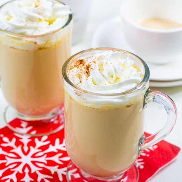 Hot Chocolate in two glasses.