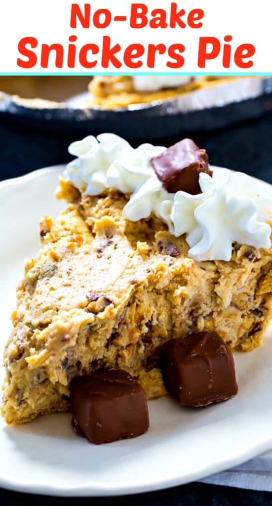 No Bake Snickers Pie Spicy Southern Kitchen