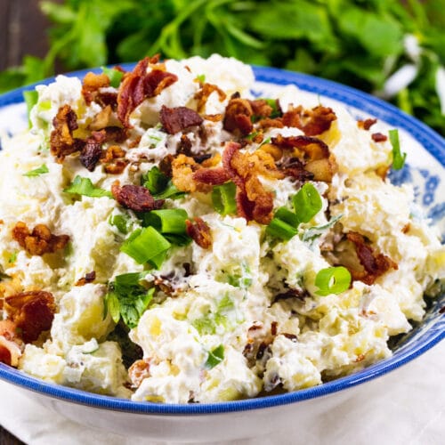 Sour Cream and Bacon Potato Salad - Spicy Southern Kitchen