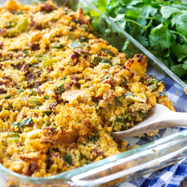 Spicy Corizo Cornbread Dressing