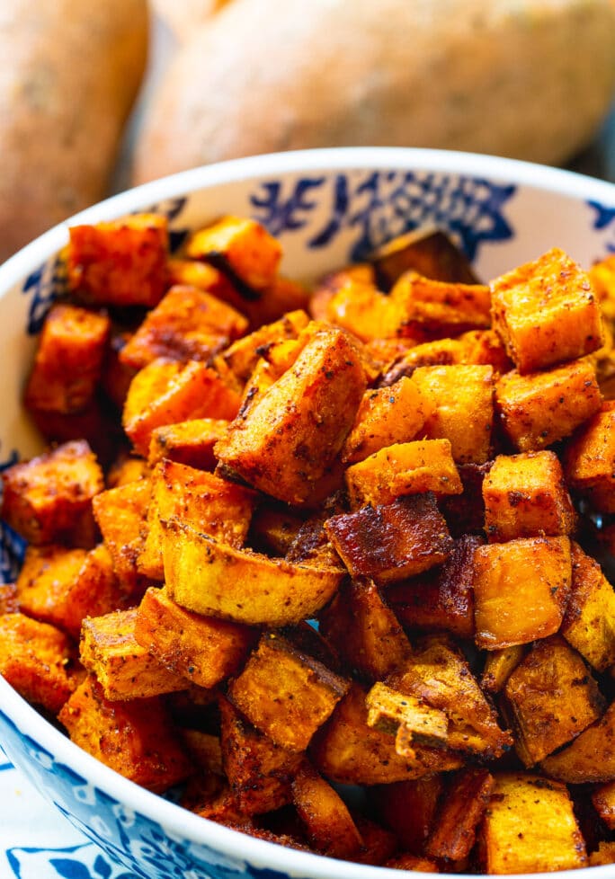 Spicy-Sweet Roasted Sweet Potatoes - Spicy Southern Kitchen