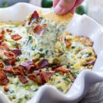 Hot Bacon Spinach Dip with Jalapenos