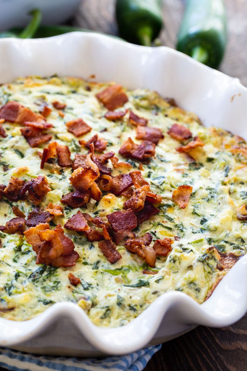 Hot Jalapeno Spinach Bacon Dip