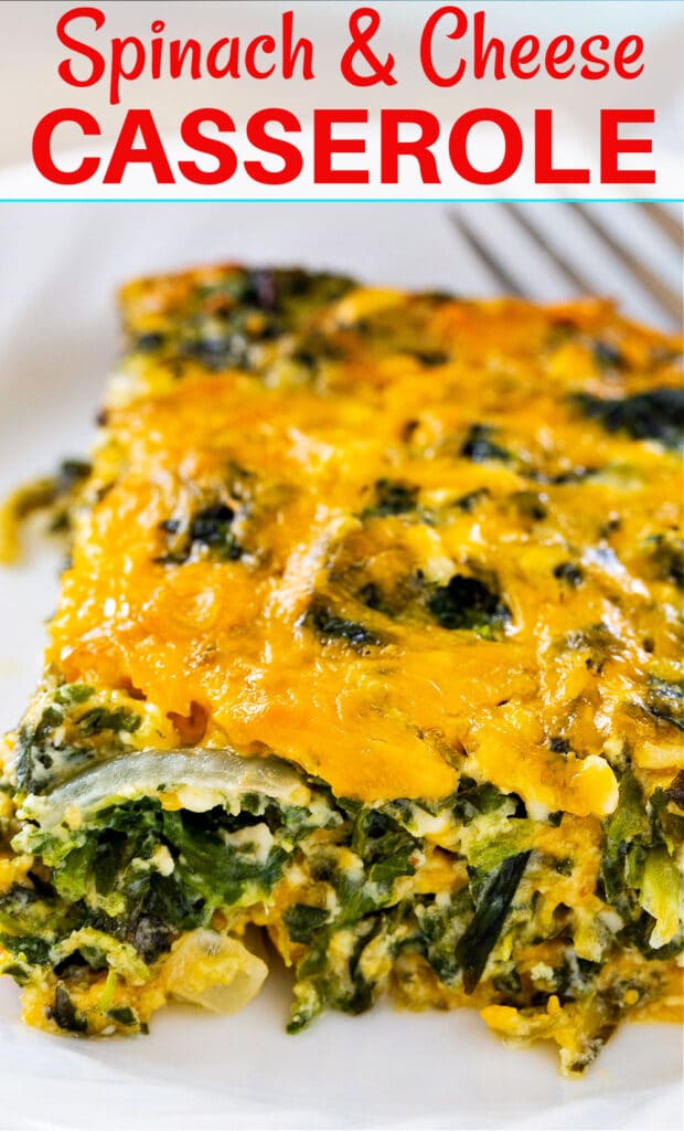 Spinach and Cheese Casserole - Spicy Southern Kitchen