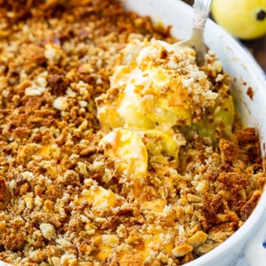 Squash Casserole with Stuffing Top