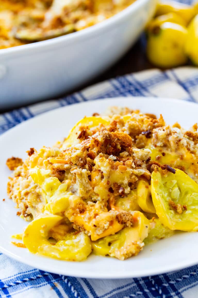 Squash Casserole with Stuffing Top Spicy Southern Kitchen