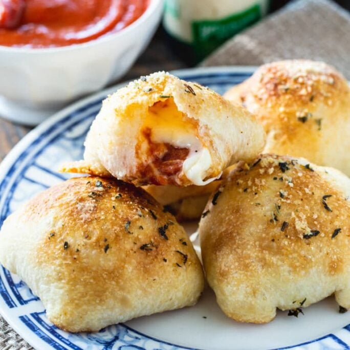 Stuffed Crust Pizza Snacks - Spicy Southern Kitchen