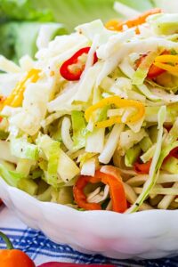 Marinated Cabbage and Sweet Pepper Slaw