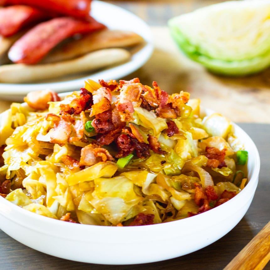 Sweet and Sour Cabbage with Bacon