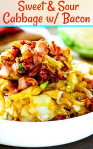 Sweet and Sour Cabbage with Bacon - Spicy Southern Kitchen