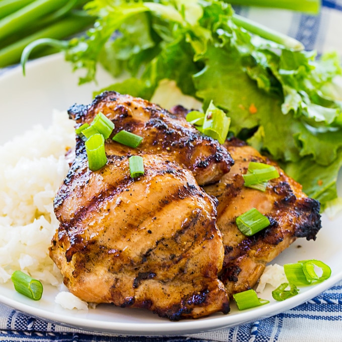 Grilled Teriyaki Chicken - Spicy Southern Kitchen