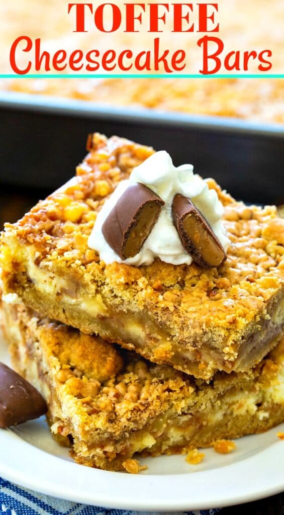 Toffee Cheesecake Bars Spicy Southern Kitchen