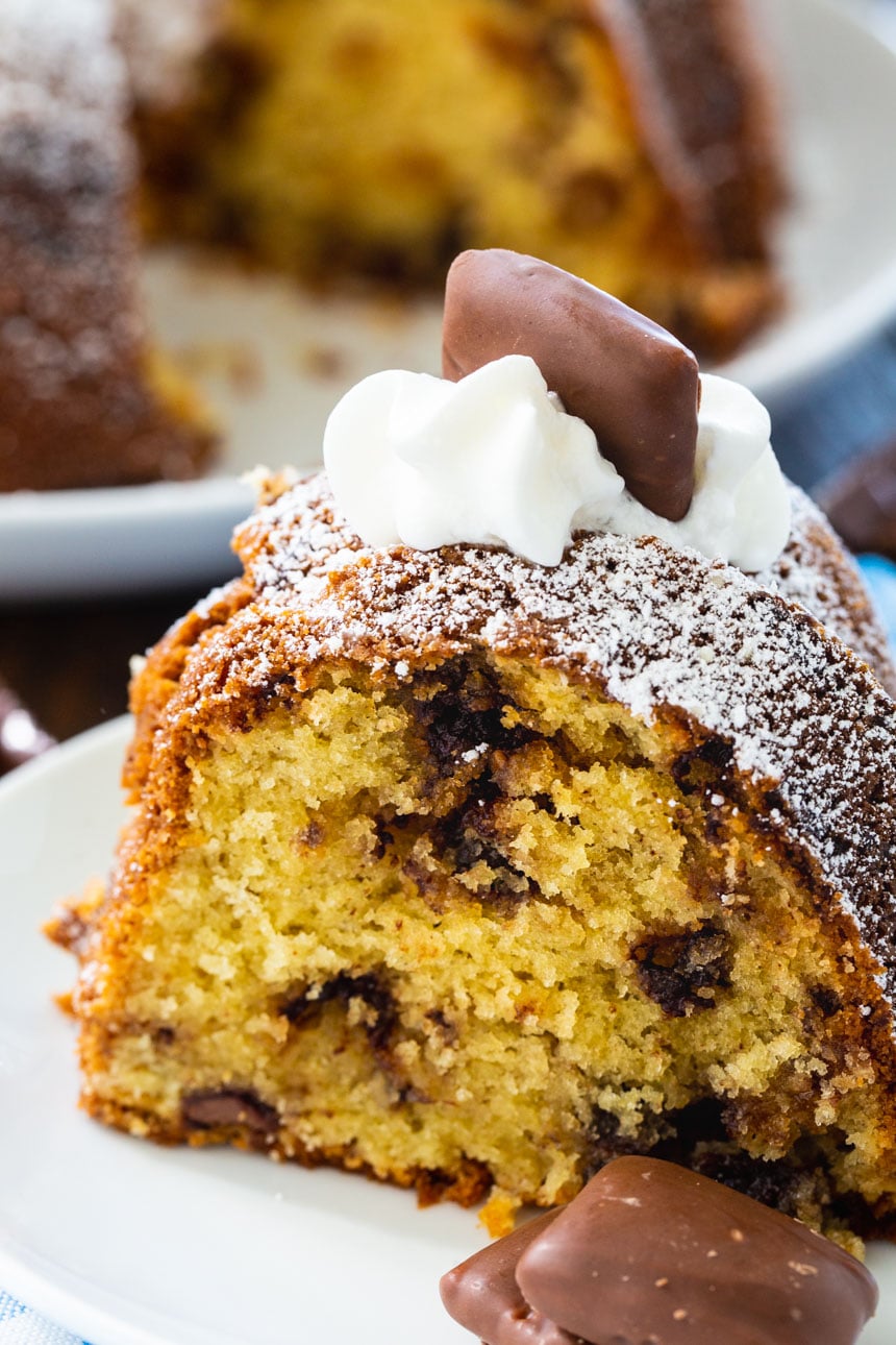 Toffee Bundt Cake with Chocolate Chips