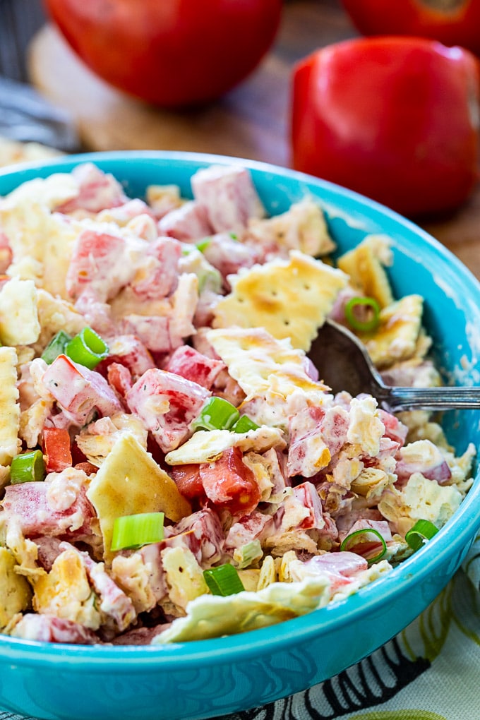 Tomato Cracker Salad - Spicy Southern Kitchen