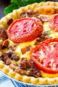Tomato Pie with Bacon