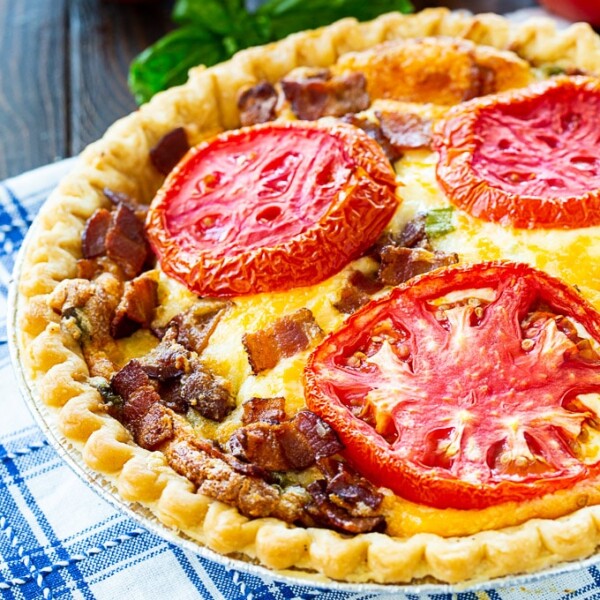 Tomato Pie with Bacon