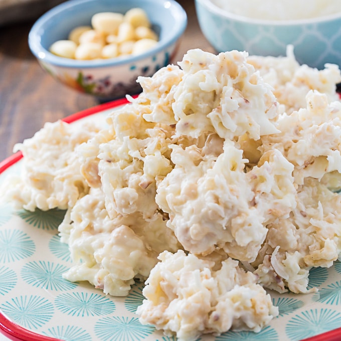 White Chocolate Coconut Macadamia Clusters