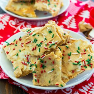 White Chocolate and Peanut Butter Christmas Crack