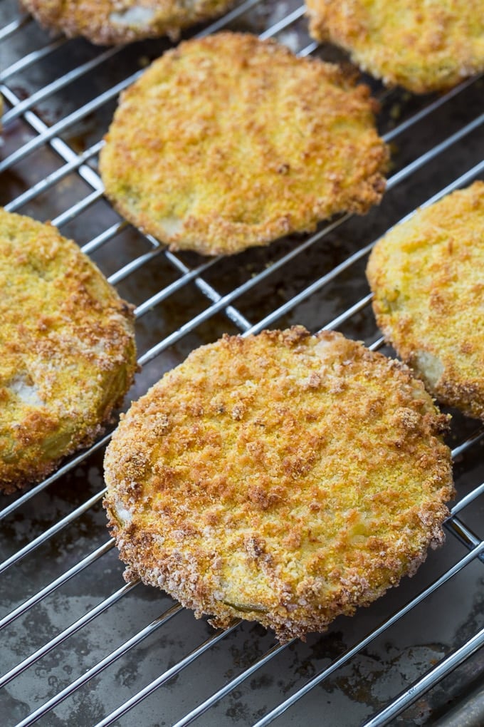 Air Fryrer Fried Green Tomatoes