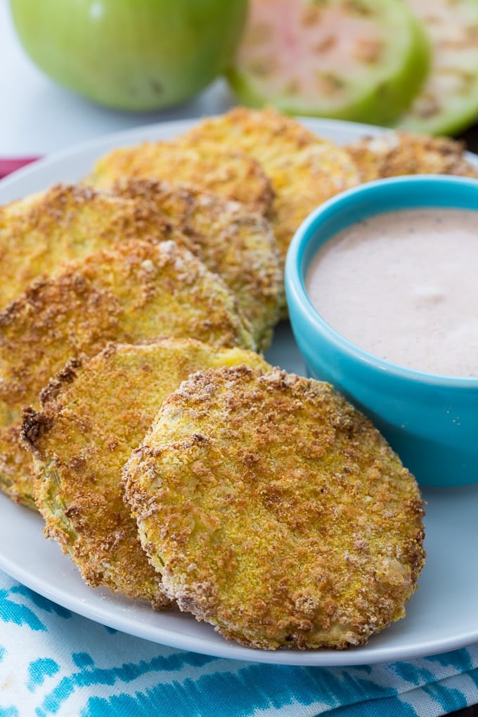 air fryer fried green tomatoes