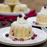 Almond Cranberry Cake with Mascarpone Frosting
