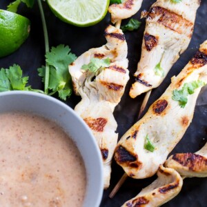 Almond Butter Chicken Satay