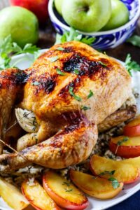 Apple Cider Basted Roasted Chicken