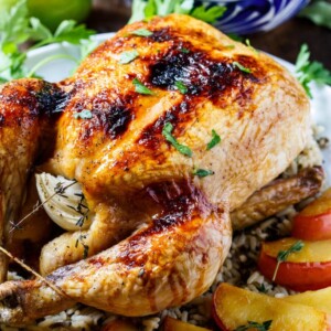 Apple Cider Basted Roasted Chicken