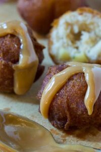 Apple Fritters with Dulce de Leche