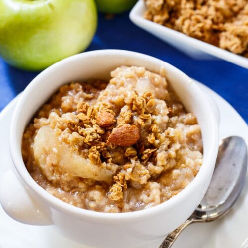 Slow Cooker Apple Pie Oatmeal Spicy Southern Kitchen