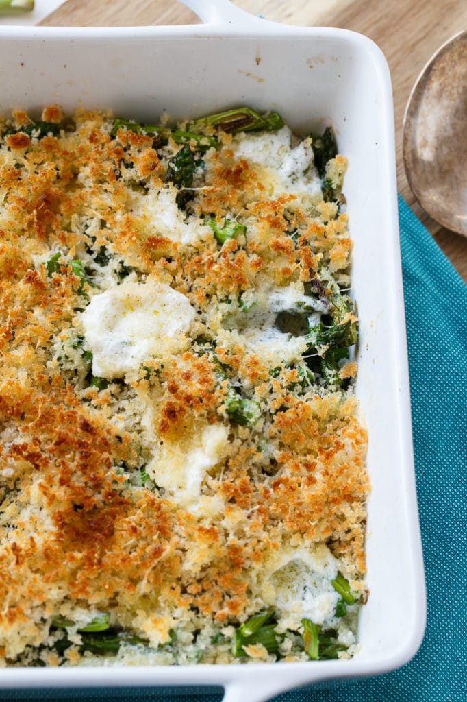 Asparagus and Mascarpone Gratin - Spicy Southern Kitchen