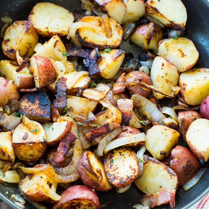 New Potatoes with Bacon and Onion, Recipes