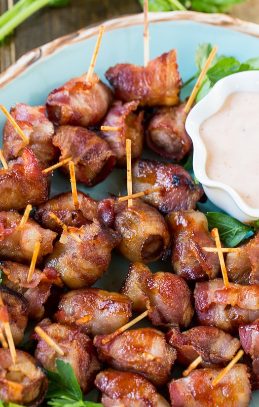 Bacon-Wrapped Water Chestnuts - Spicy Southern Kitchen