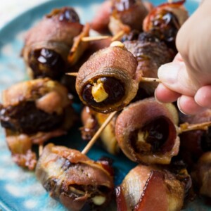Bacon Wrapped Stuffed Dates