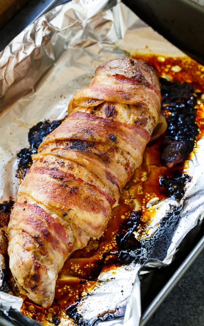 Bacon-Wrapped Pork Tenderloin - Spicy Southern Kitchen