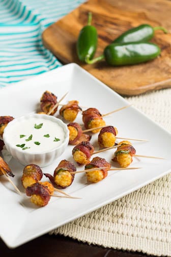 Jalapeno Bacon Tater Tots with Ranch Dipping Sauce - Spicy Southern Kitchen