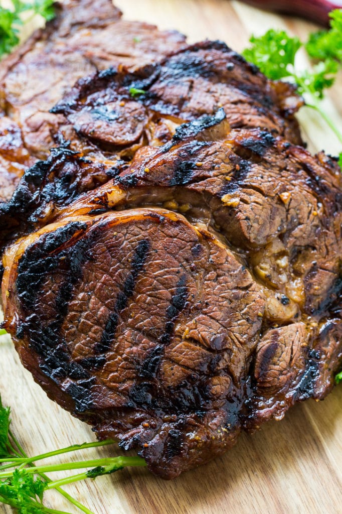 Balsamic Soy Rib-Eye Steaks - Spicy Southern Kitchen