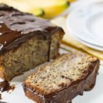 Banana Bread with Chocolate Glaze
