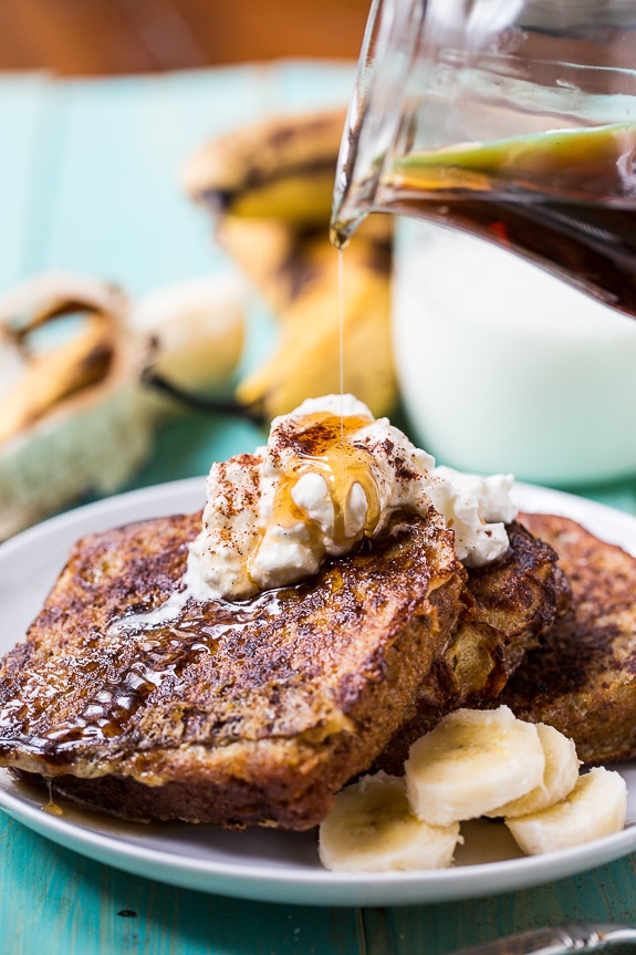 White Chocolate Banana Bread French Toast