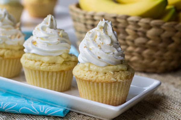 Banana Pudding Cupcakes - Spicy Southern Kitchen